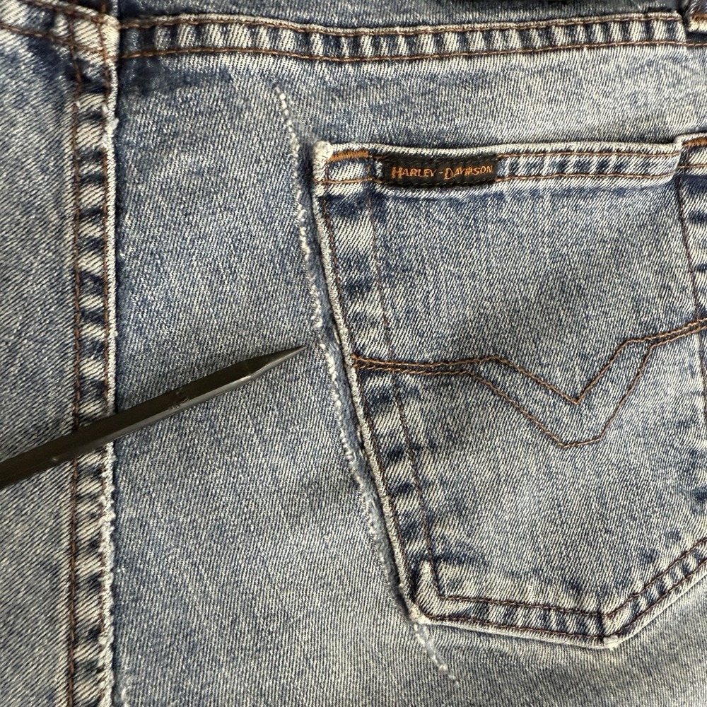 Harley Davidson Bootcut Jeans Womens Size 14L Denim Motorcycle - Picture 10 of 16